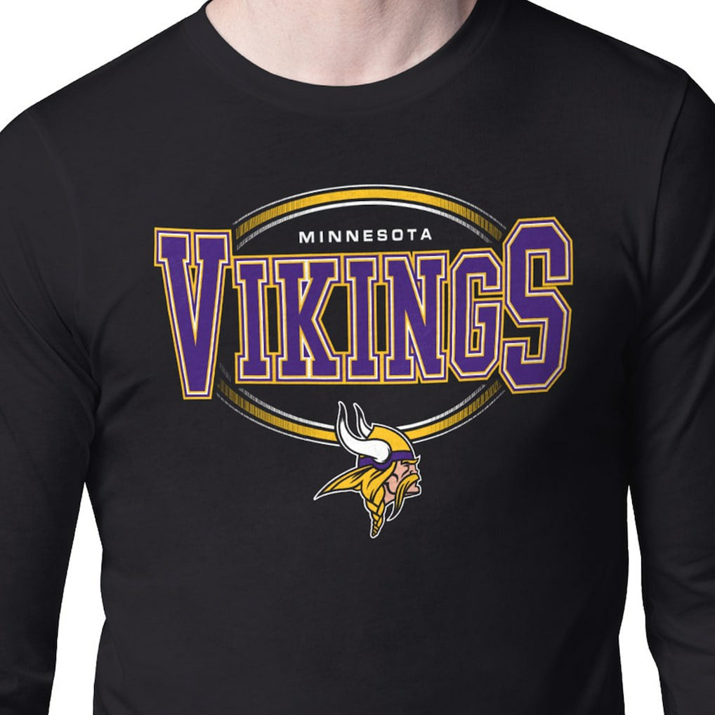 Starter Team Track Graphic Long Sleeve T-Shirt - Minnesota Vikings