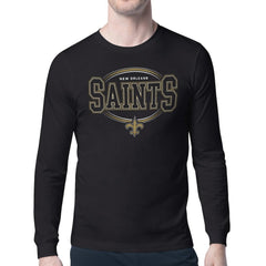 Starter Team Track Graphic Long Sleeve T-Shirt - New Orleans Saints