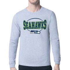 Starter Team Track Graphic Long Sleeve T-Shirt - Seattle Seahawks