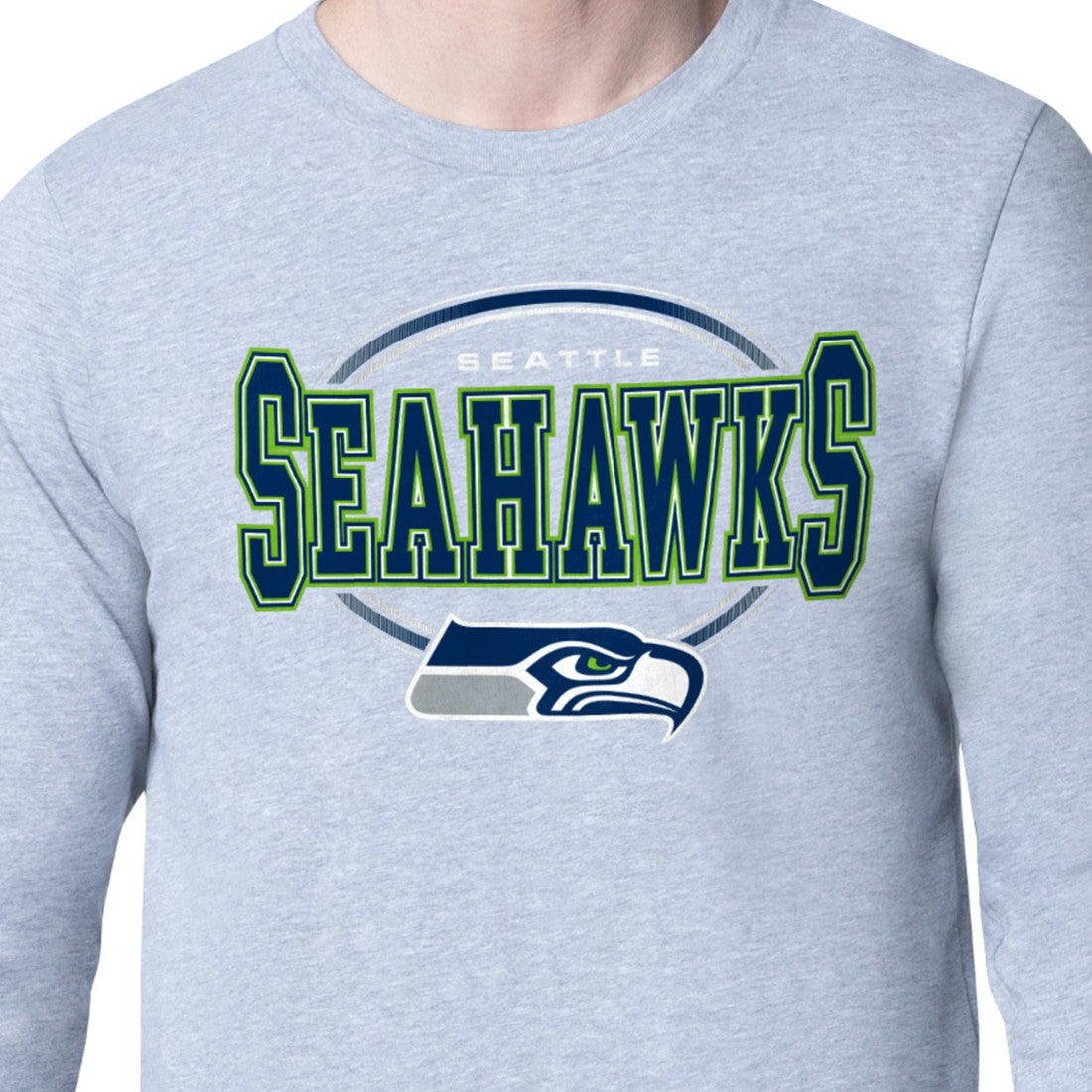Starter Team Track Graphic Long Sleeve T-Shirt - Seattle Seahawks