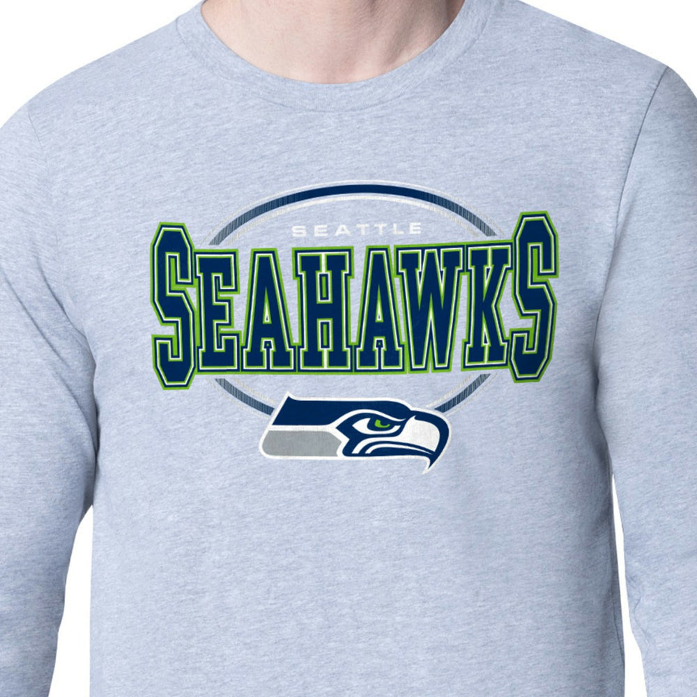 Starter Team Track Graphic Long Sleeve T-Shirt - Seattle Seahawks