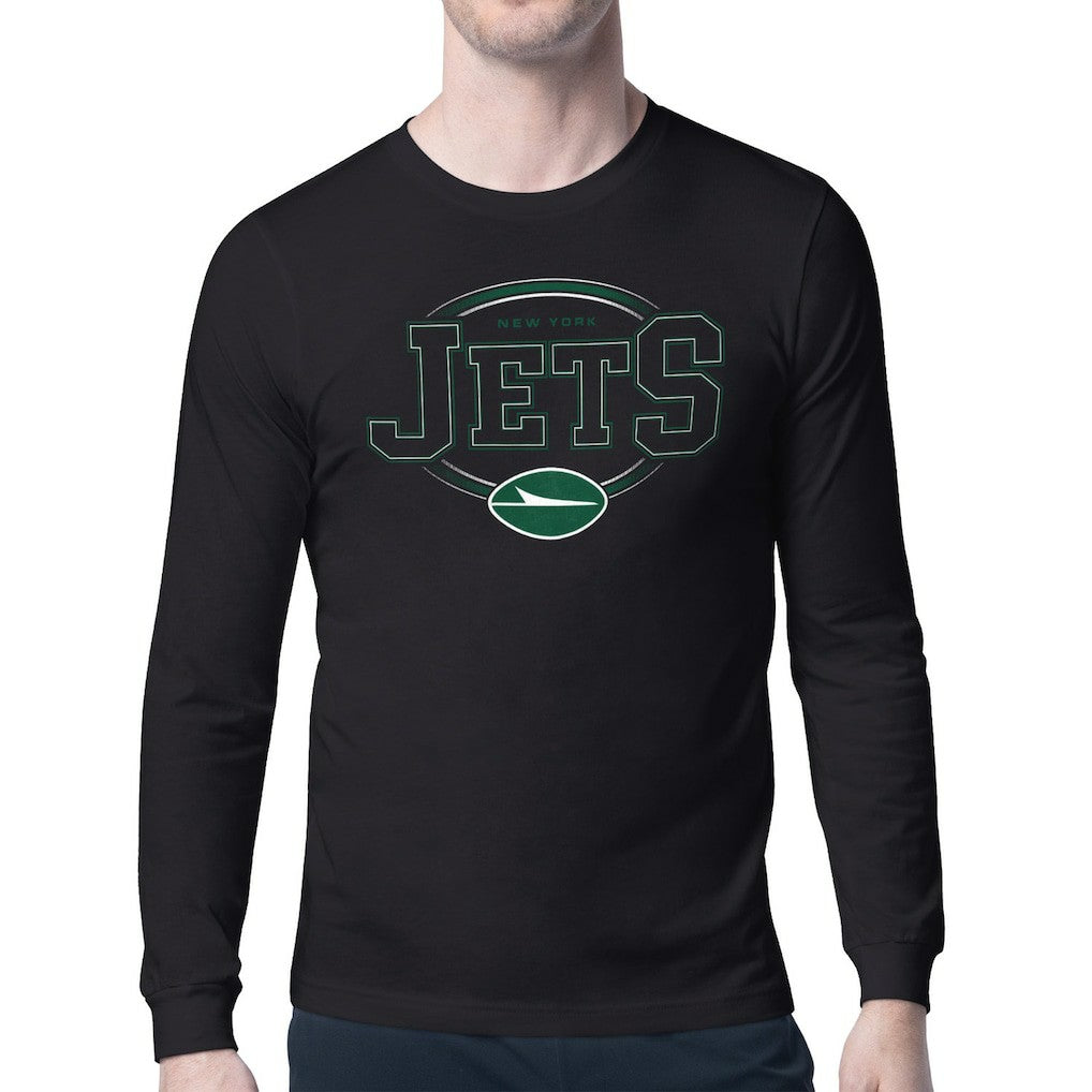 Starter Team Track Graphic Long Sleeve T-Shirt - New York Jets