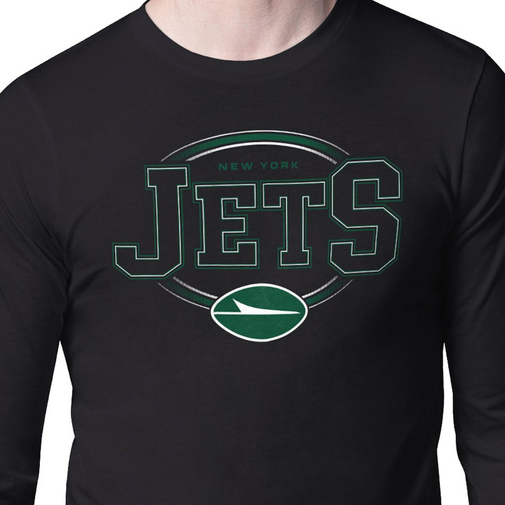 Starter Team Track Graphic Long Sleeve T-Shirt - New York Jets