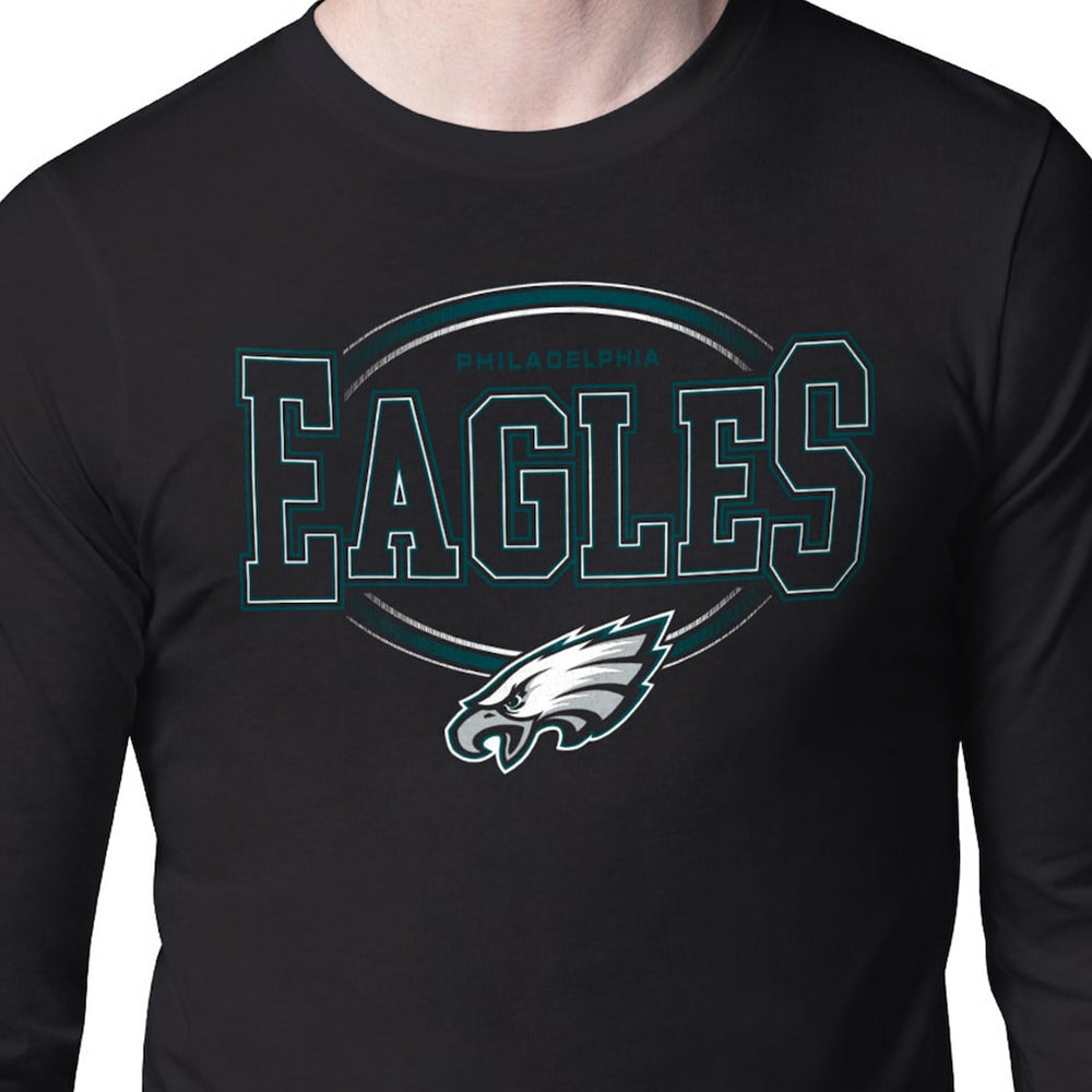 Starter Team Track Graphic Long Sleeve T-Shirt - Philadelphia Eagles