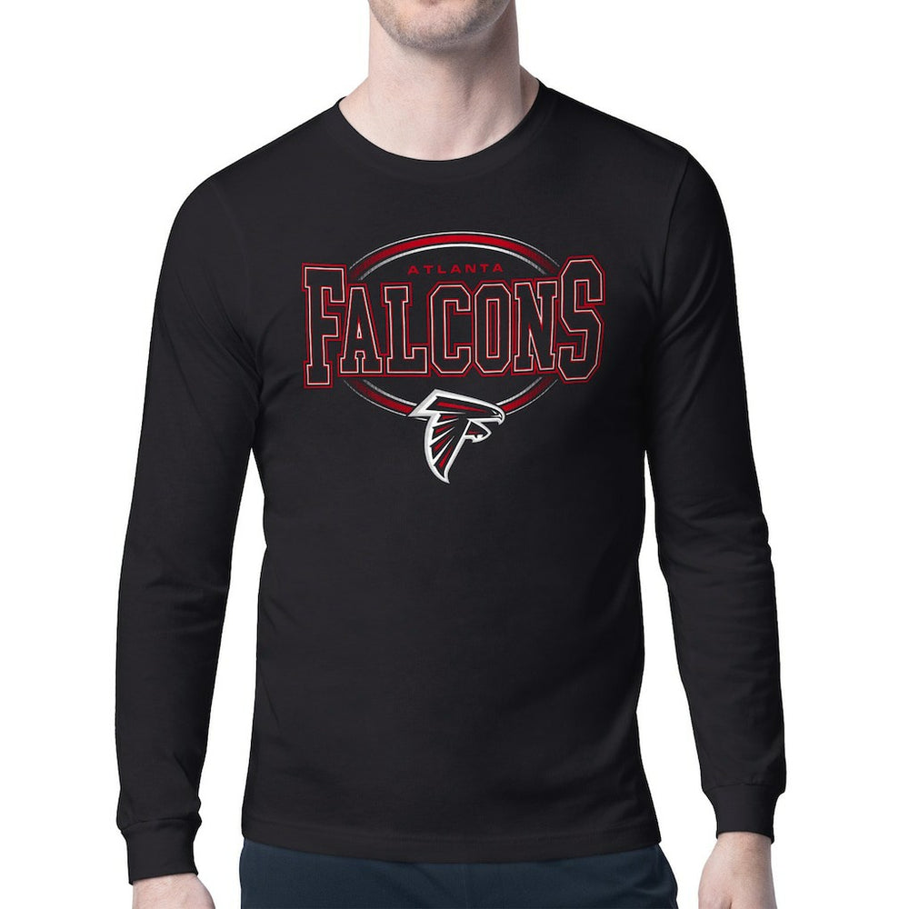 Starter Team Track Graphic Long Sleeve T-Shirt - Atlanta Falcons