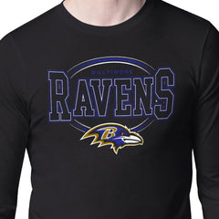 Starter Team Track Graphic Long Sleeve T-Shirt - Baltimore Ravens