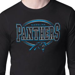 Starter Team Track Graphic Long Sleeve T-Shirt - Carolina Panthers