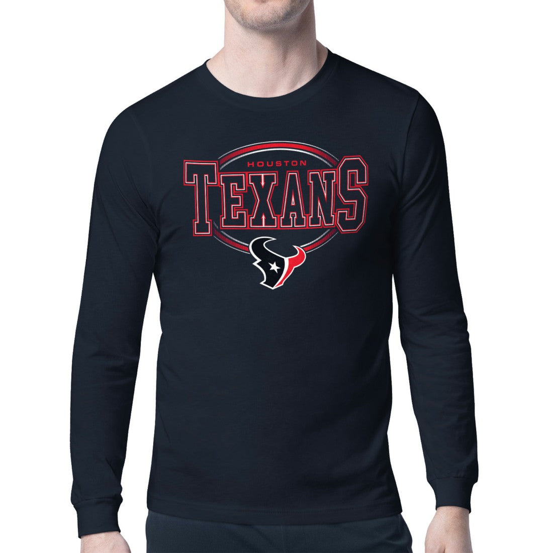 Starter Team Track Graphic Long Sleeve T-Shirt - Houston Texans