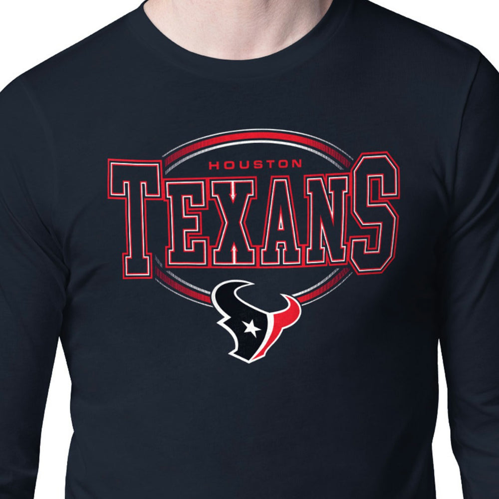 Starter Team Track Graphic Long Sleeve T-Shirt - Houston Texans
