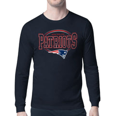 Starter Team Track Graphic Long Sleeve T-Shirt - New England Patriots