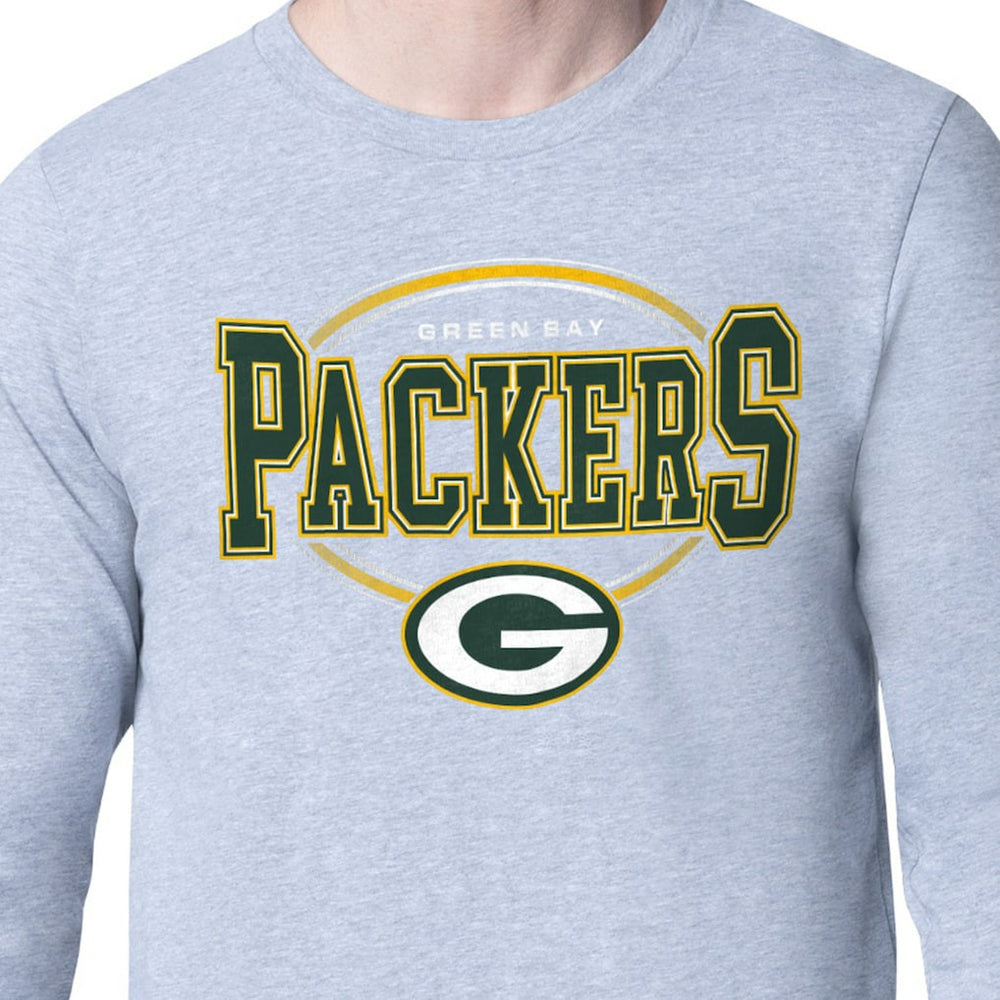 Starter Team Track Graphic Long Sleeve T-Shirt - Green Bay Packers