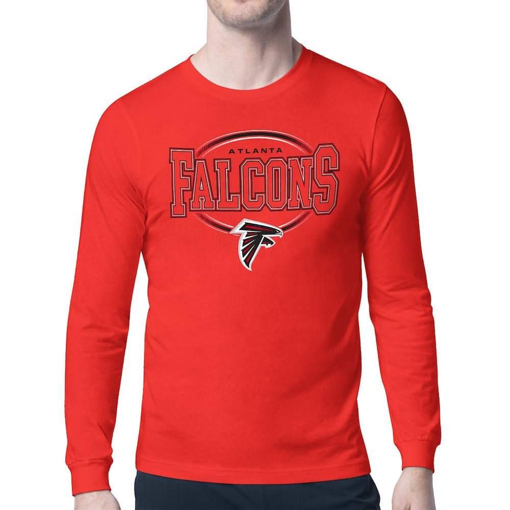 Starter Team Track Graphic Long Sleeve T-Shirt - Atlanta Falcons