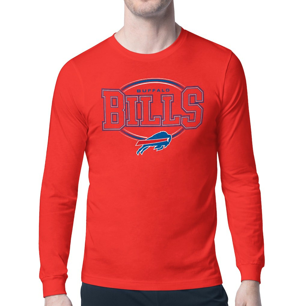 Starter Team Track Graphic Long Sleeve T-Shirt - Buffalo Bills