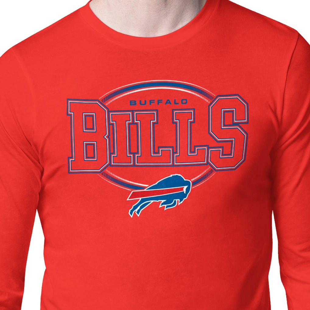 Starter Team Track Graphic Long Sleeve T-Shirt - Buffalo Bills