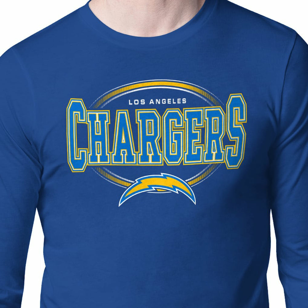 Starter Team Track Graphic Long Sleeve T-Shirt - Los Angeles Chargers