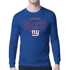 Starter Team Track Graphic Long Sleeve T-Shirt - New York Giants