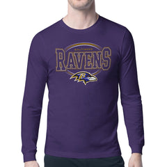 Starter Team Track Graphic Long Sleeve T-Shirt - Baltimore Ravens