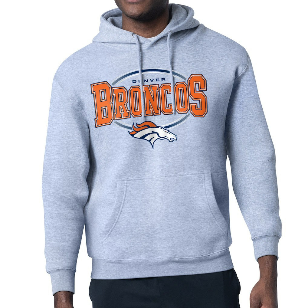 Starter Team Track Graphic Pullover Hoodie - Denver Broncos