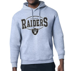 Starter Team Track Graphic Pullover Hoodie - Las Vegas Raiders