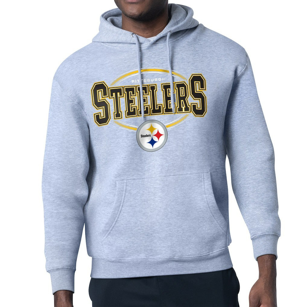 Starter Team Track Graphic Pullover Hoodie - Pittsburgh Steelers