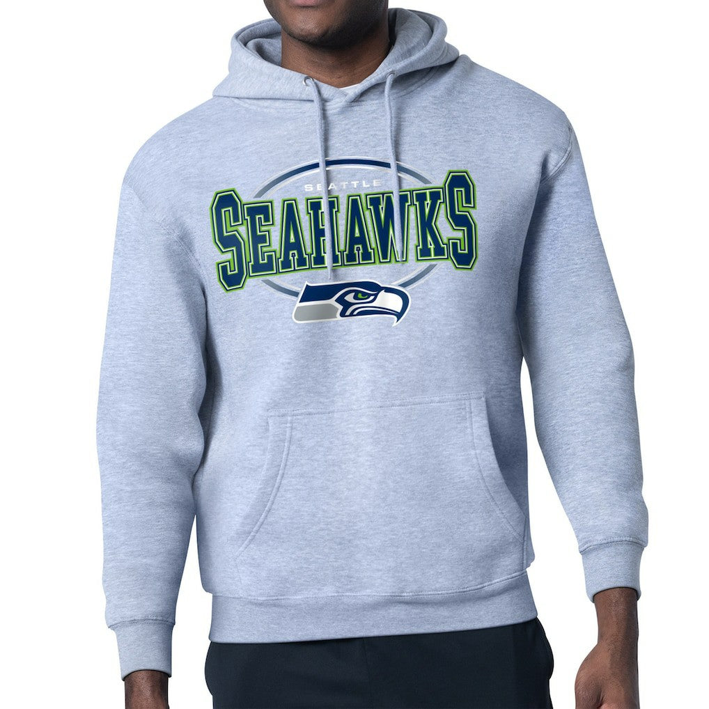 Starter Team Track Graphic Pullover Hoodie - Seattle Seahawks