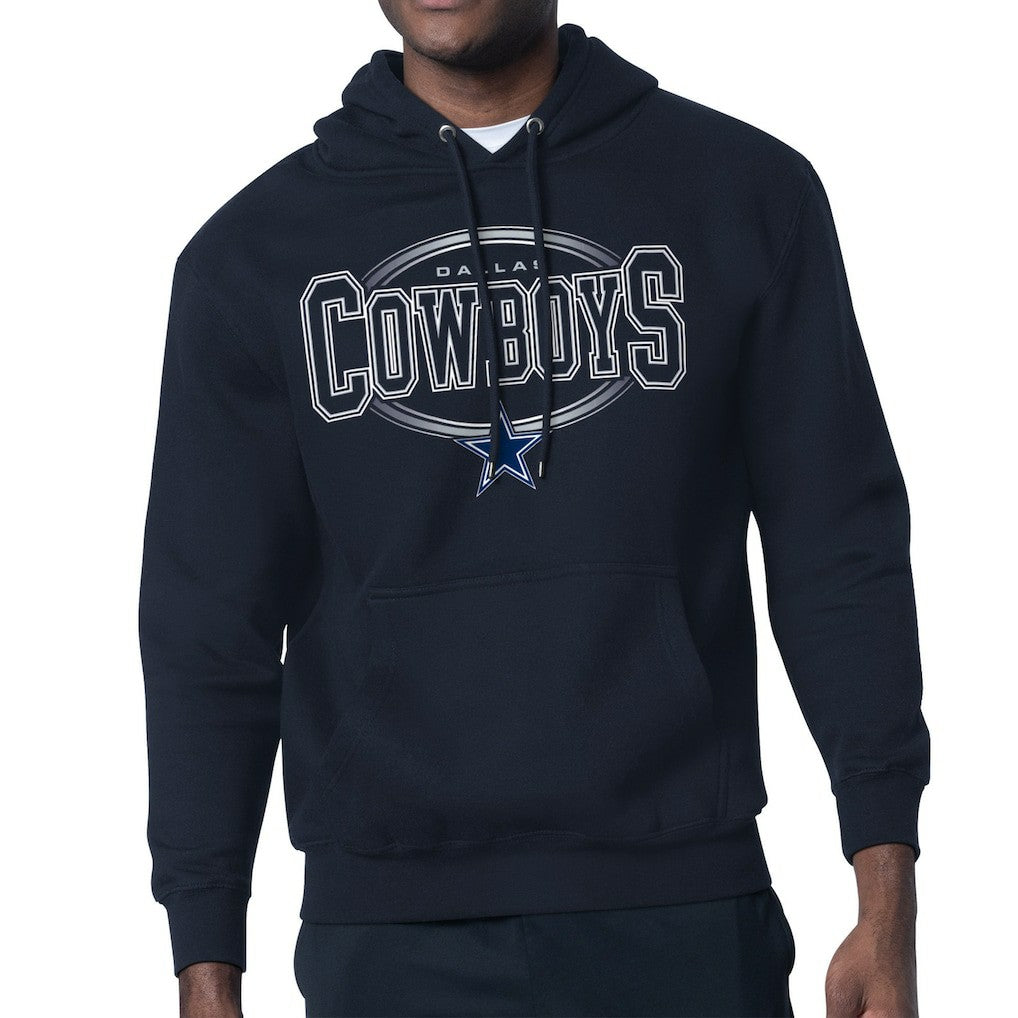 Starter Team Track Graphic Pullover Hoodie - Dallas Cowboys