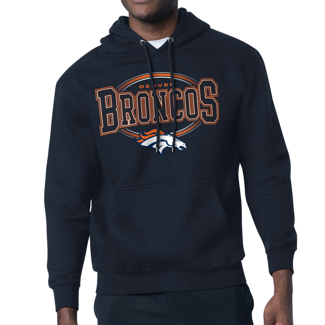 Starter Team Track Graphic Pullover Hoodie - Denver Broncos