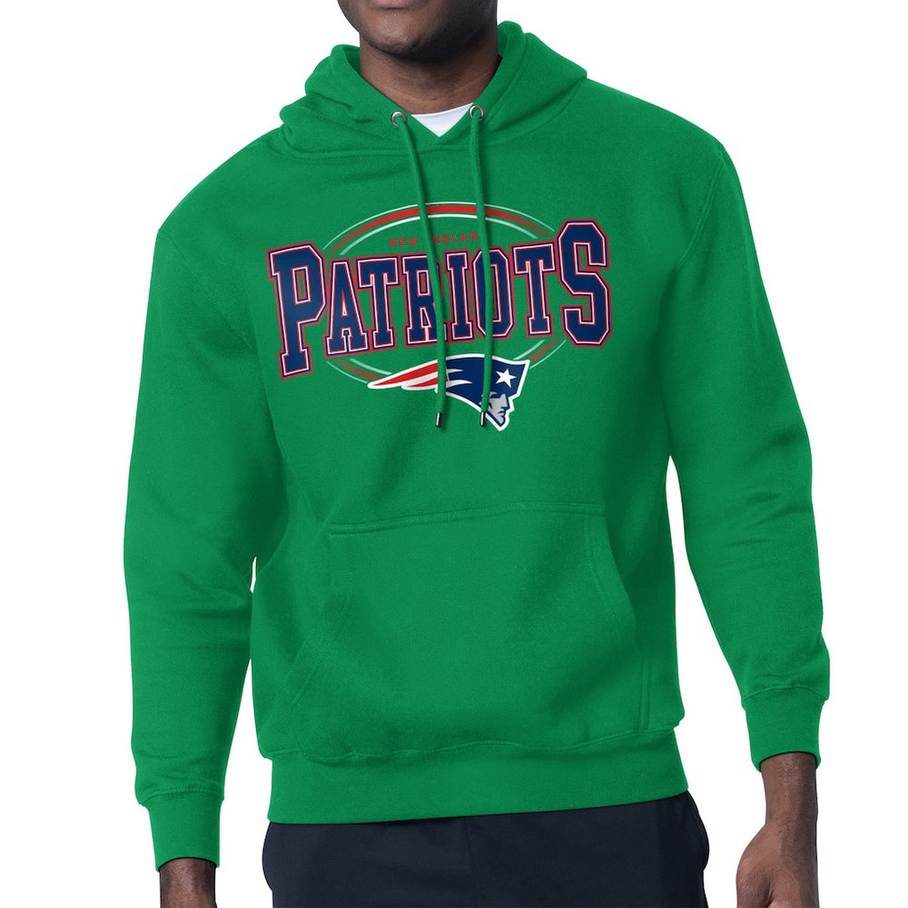 Starter Team Track Graphic Pullover Hoodie - New England Patriots