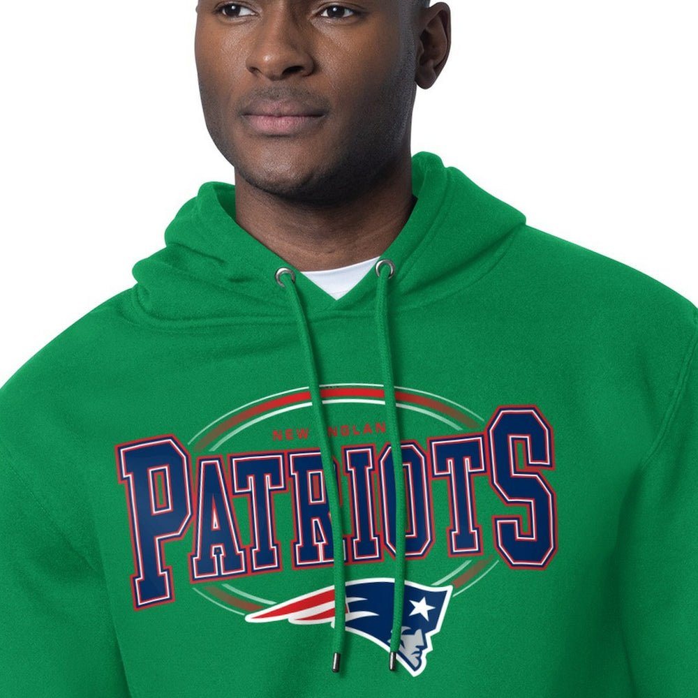Starter Team Track Graphic Pullover Hoodie - New England Patriots