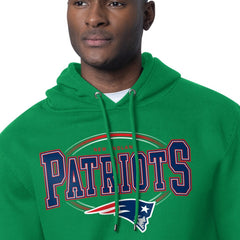 Starter Team Track Graphic Pullover Hoodie - New England Patriots