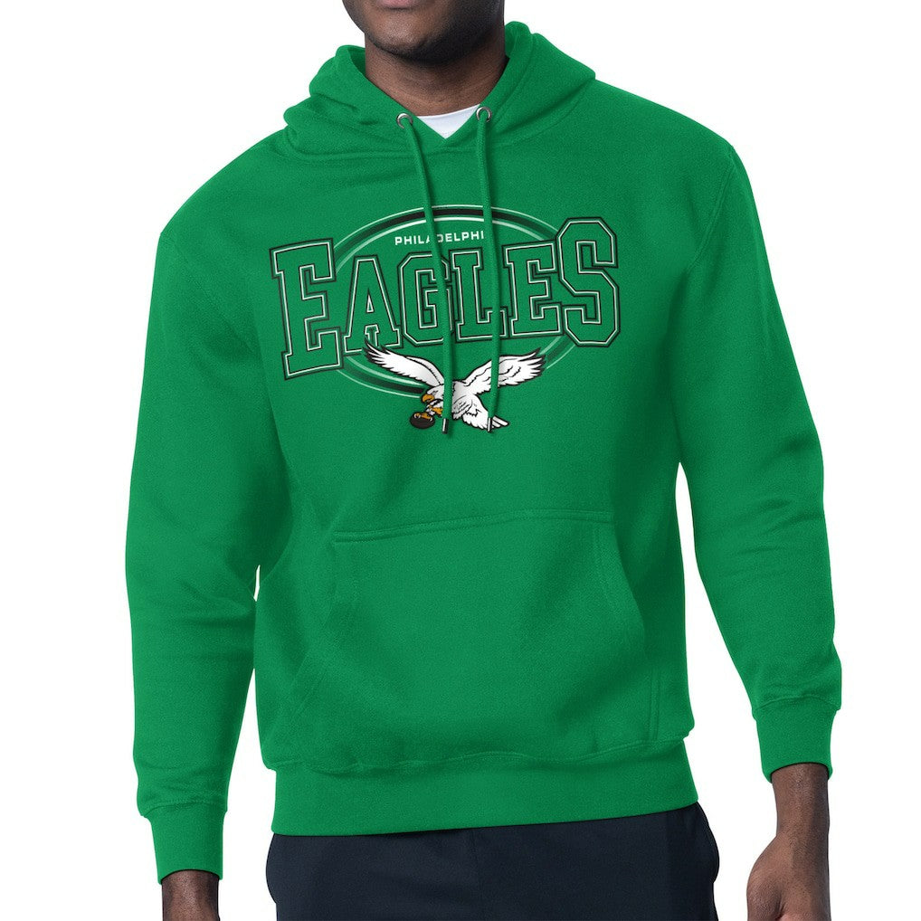 Starter Team Track Graphic Pullover Hoodie - Philadelphia Eagles