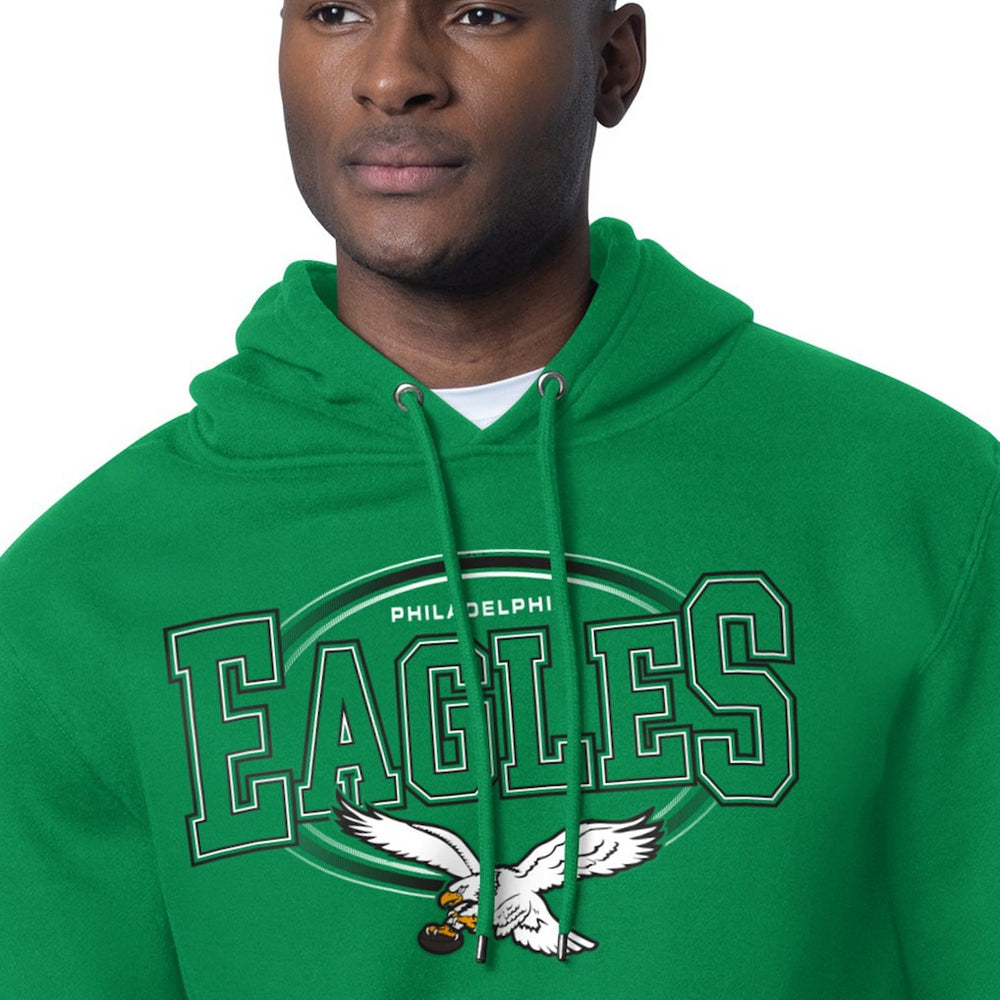 Starter Team Track Graphic Pullover Hoodie - Philadelphia Eagles