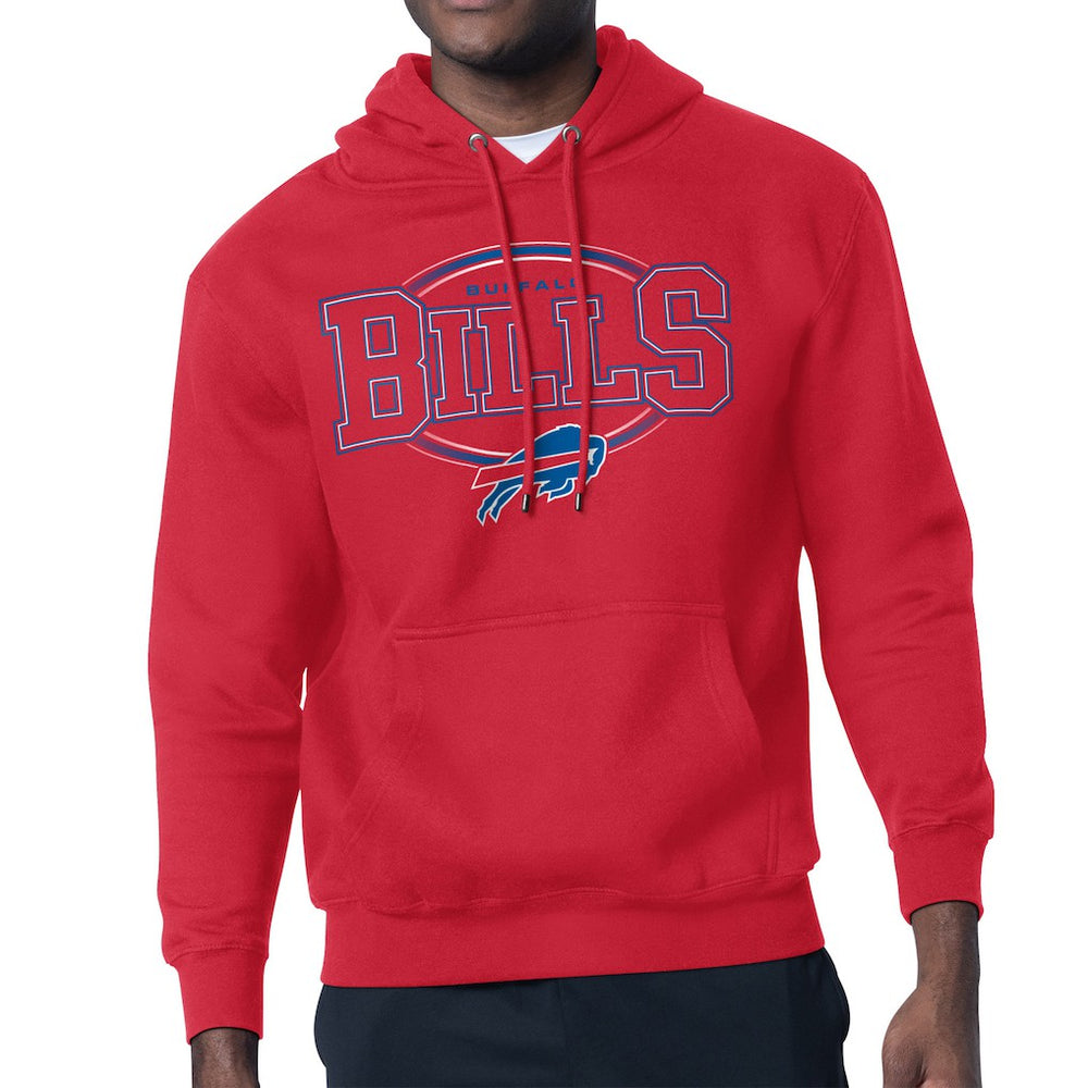 Starter Team Track Graphic Pullover Hoodie - Buffalo Bills