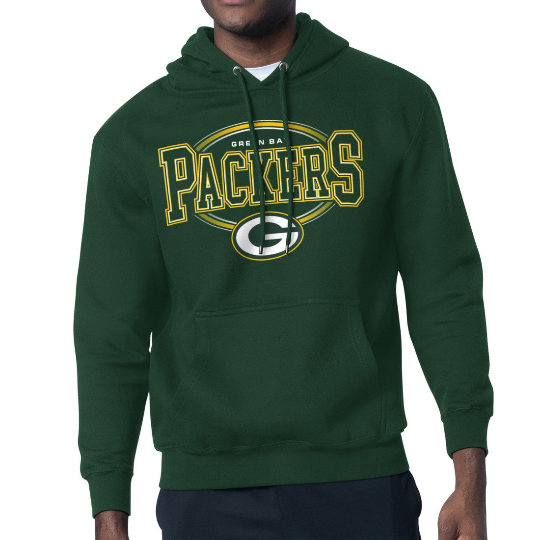 Starter Team Track Graphic Pullover Hoodie - Green Bay Packers