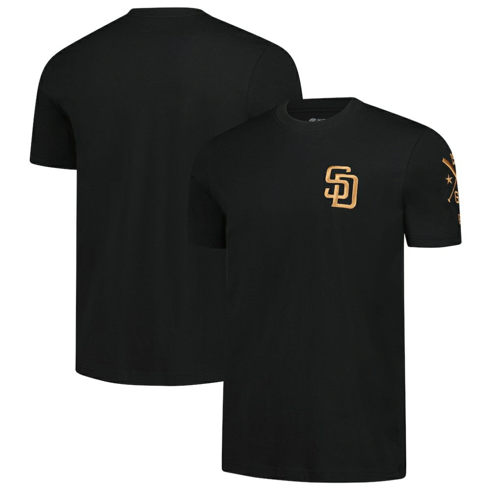 MLB San Diego Padres New Era Bronze Logo with Cross Bats Established T-Shirt