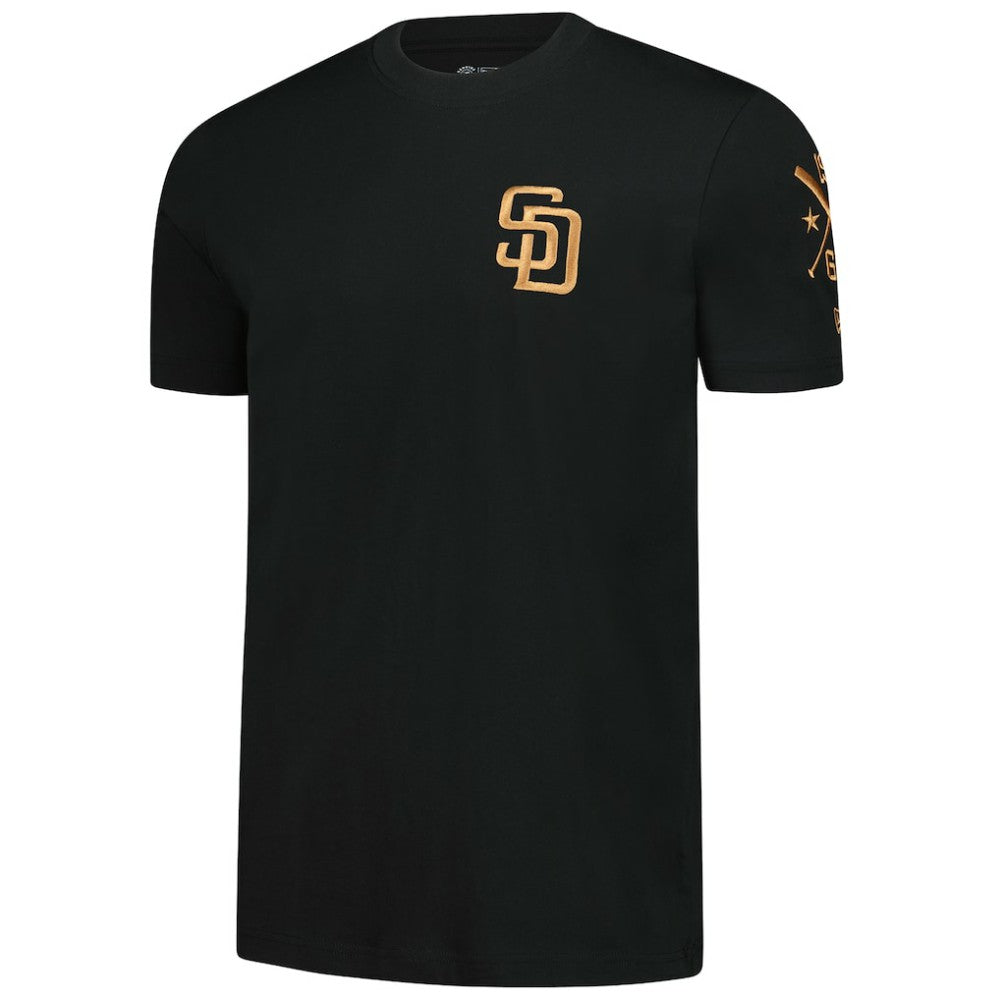 MLB San Diego Padres New Era Bronze Logo with Cross Bats Established T-Shirt