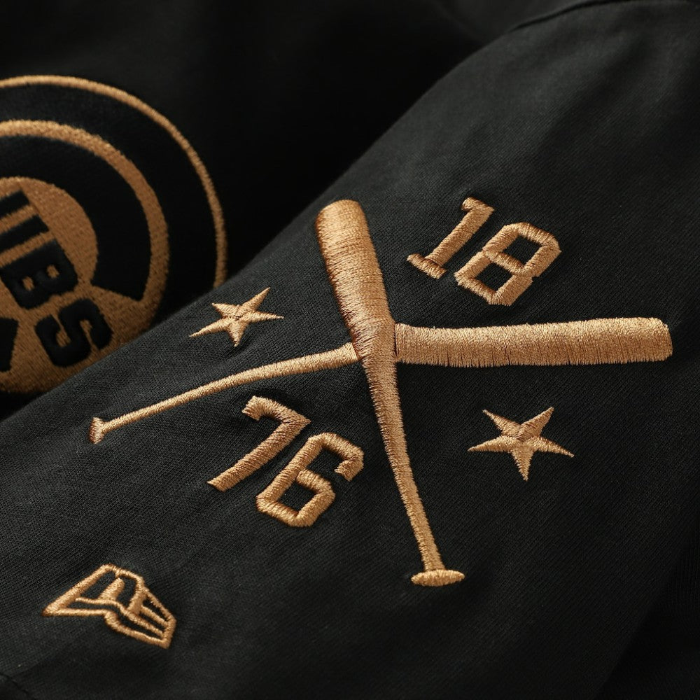MLB Chicago Cubs New Era Bronze Logo with Cross Bats Established T-Shirt