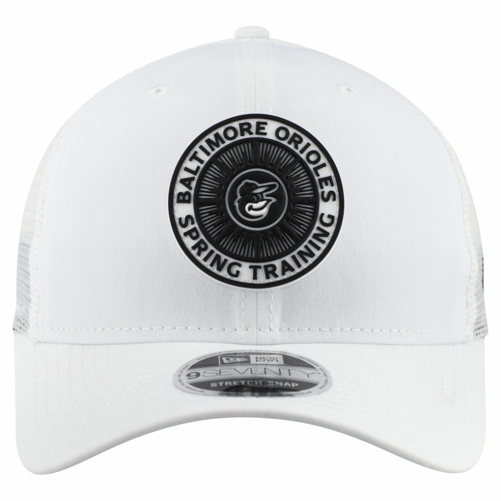 MLB Baltimore Orioles New Era 2026 Spring Training Fan Pack 9SEVENTY Adjustable Trucker Hat