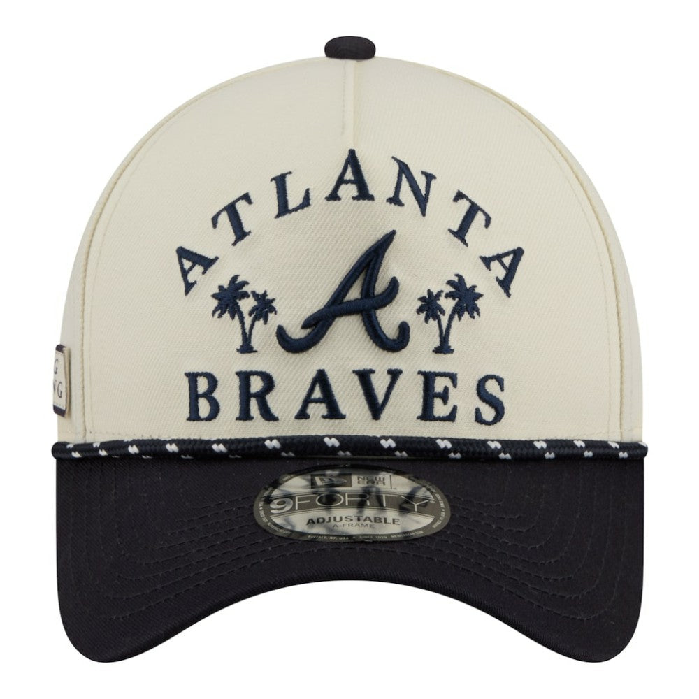 MLB Atlanta Braves New Era 2026 Spring Training Fan Pack Rope A-Frame 9FORTY Adjustable Hat