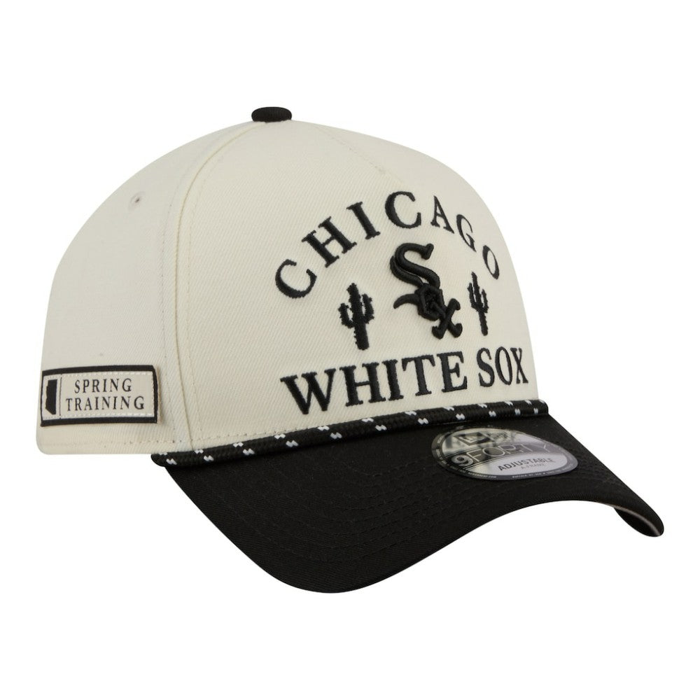 MLB Chicago White Sox New Era 2026 Spring Training Fan Pack Rope A-Frame 9FORTY Adjustable Hat