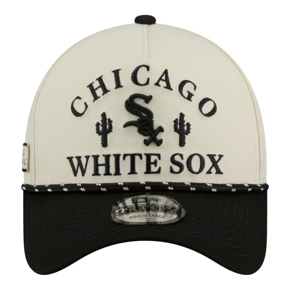 MLB Chicago White Sox New Era 2026 Spring Training Fan Pack Rope A-Frame 9FORTY Adjustable Hat