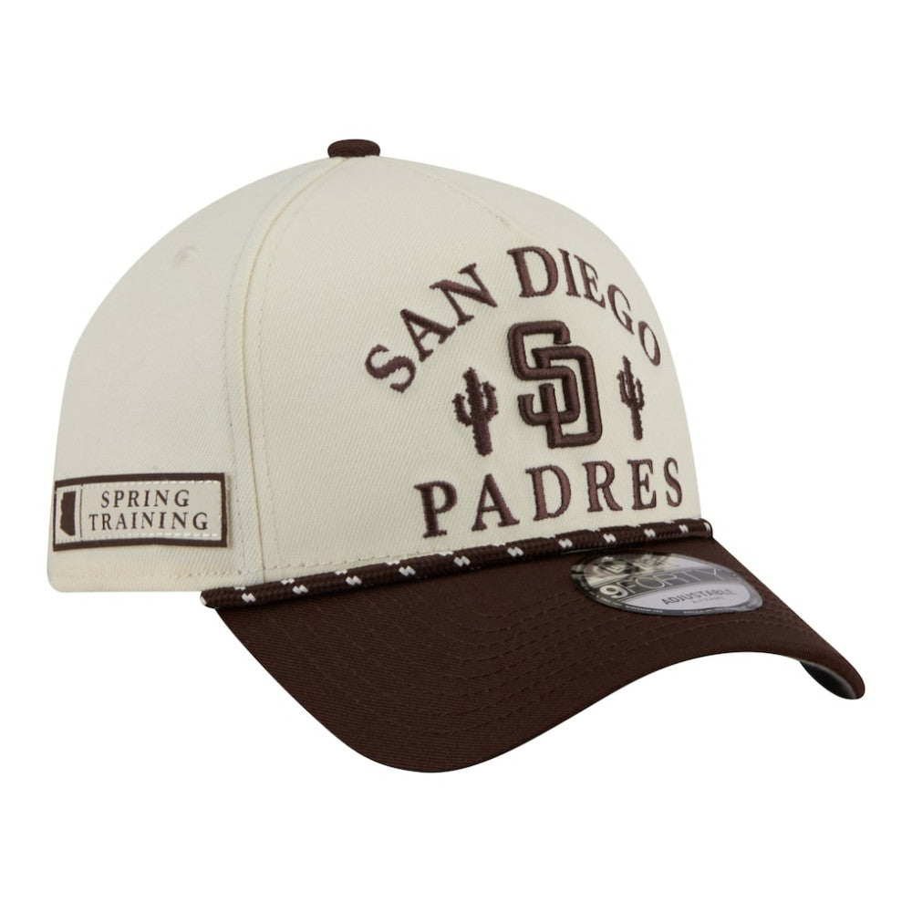 MLB San Diego Padres New Era 2026 Spring Training Fan Pack Rope A-Frame 9FORTY Adjustable Hat