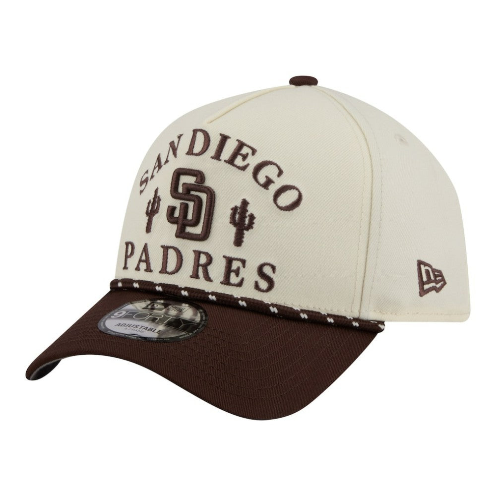 MLB San Diego Padres New Era 2026 Spring Training Fan Pack Rope A-Frame 9FORTY Adjustable Hat