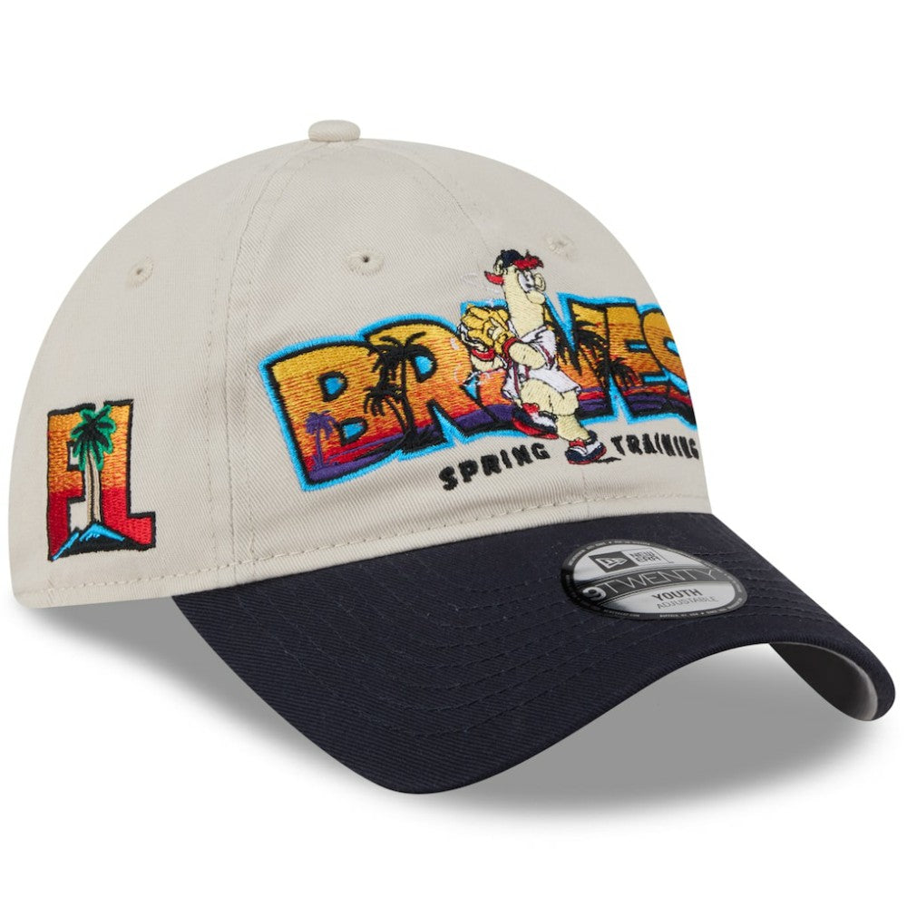 MLB Atlanta Braves New Era Youth 2026 Spring Training Fan Pack Batter 9TWENTY Adjustable Hat