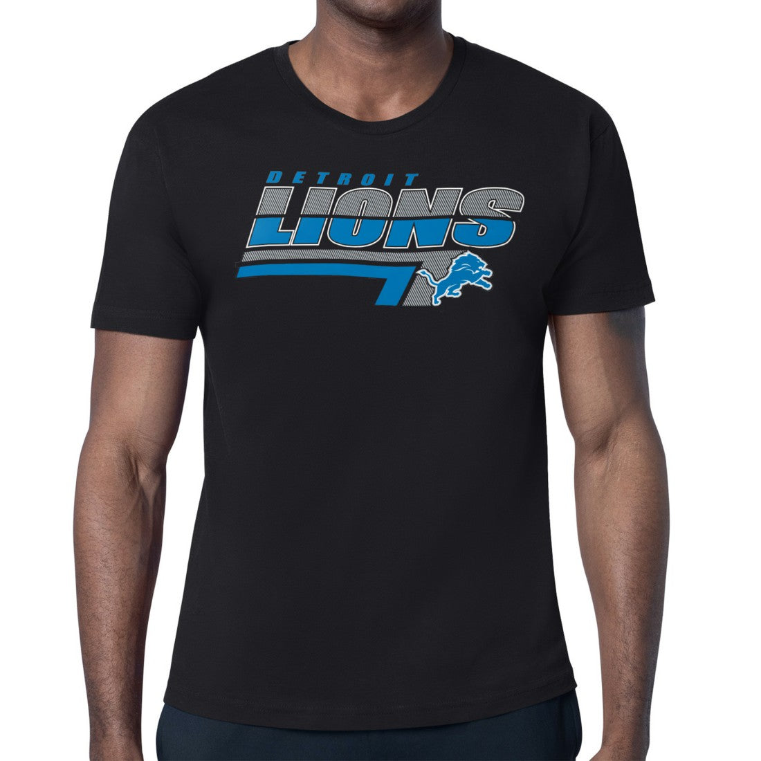 Starter Logo Push Graphic T-Shirt - Detroit Lions