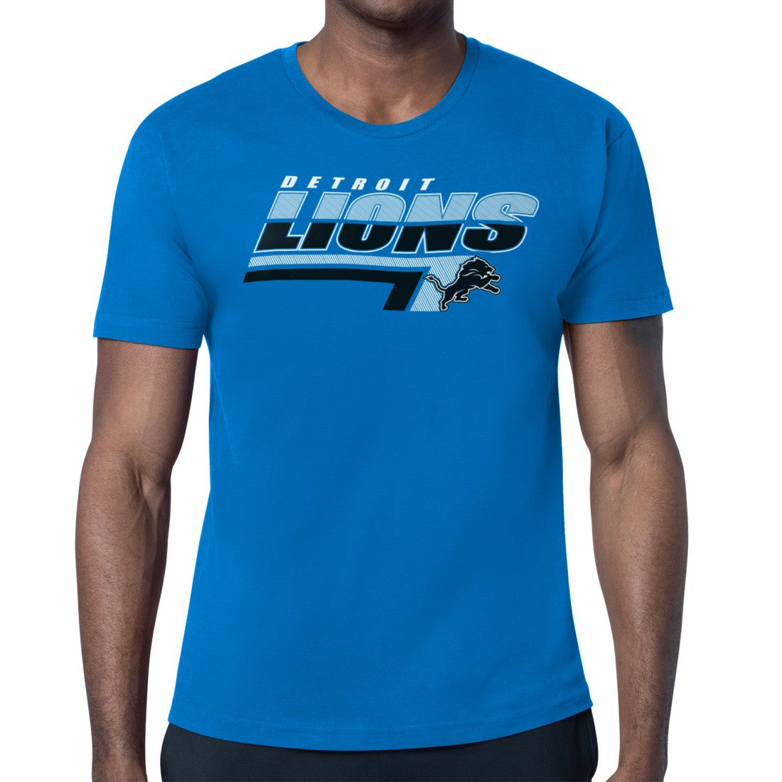 Starter Logo Push Graphic T-Shirt - Detroit Lions