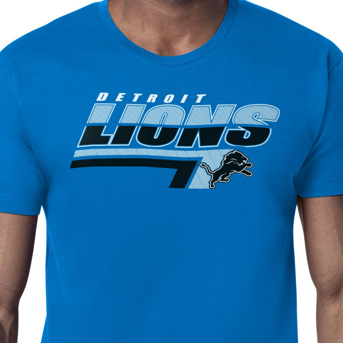 Starter Logo Push Graphic T-Shirt - Detroit Lions