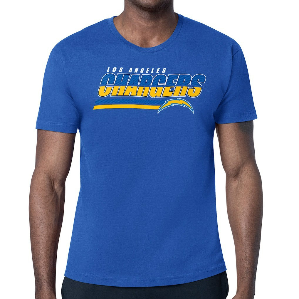 Starter Logo Push Graphic T-Shirt - Los Angeles Chargers
