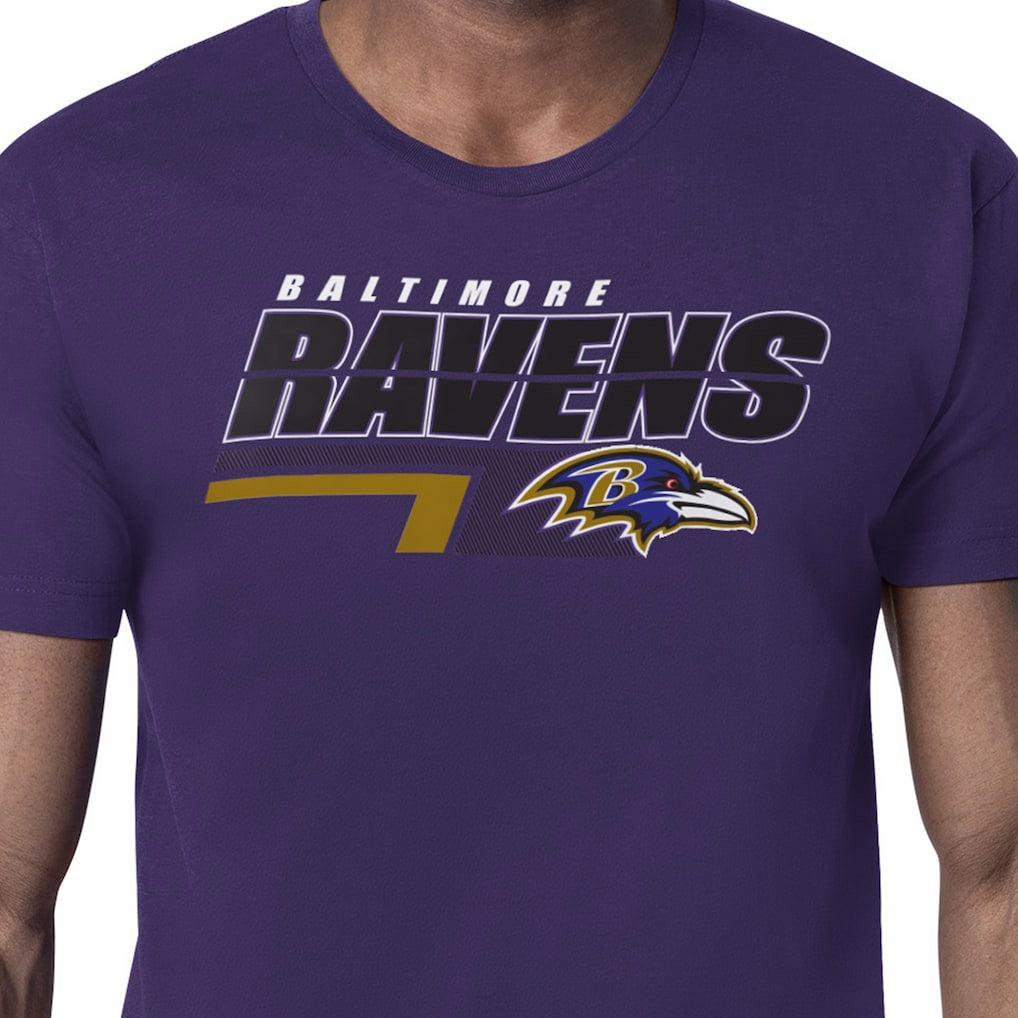 Starter Logo Push Graphic T-Shirt - Baltimore Ravens