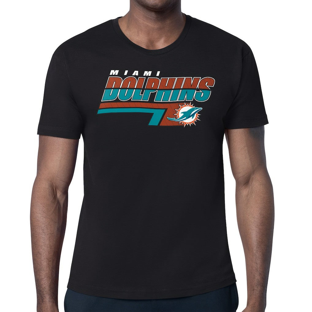 Starter Logo Push Graphic T-Shirt - Miami Dolphins